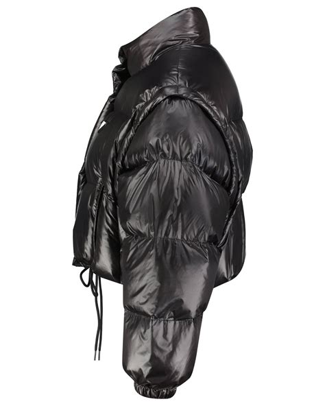 prada daunenjacke silber